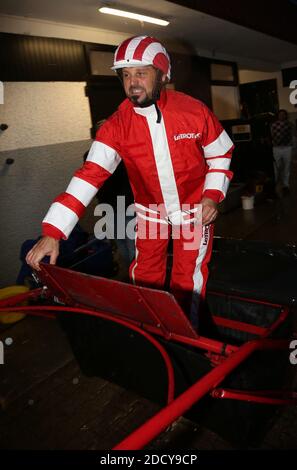 Lionel Charbonnier landes de 'le Defi RMC' a l'hippodrome de Vincennes, a Vincennes, France, le 21 janvier 2018. Photo de Jerome Domine/ABACAPRESS.COM Banque D'Images