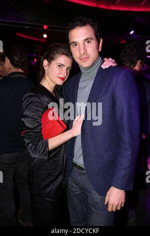 Oriane Deschamps et son compagnon Boris Bergmann lors de l'après-fête de l'avant-première de 'Brilantissime' a l'Arc, Paris, France le 15 janvier 2018. Photo de Jerome Domine/ABACAPRESS.COM Banque D'Images