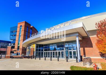 ANN ARBOR, MI, États-Unis - NOVEMBRE 8: Le Crisler Center (« la maison que Cazzie construit ») le 8 novembre 2020 à l'Université du Michigan à Ann Arbor, M. Banque D'Images