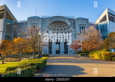 COLUMBUS, OH, États-Unis - 7 NOVEMBRE : Ohio Stadium (« The Shoe ») le 7 novembre 2020 à l'université d'État de l'Ohio à Columbus, Ohio. Banque D'Images