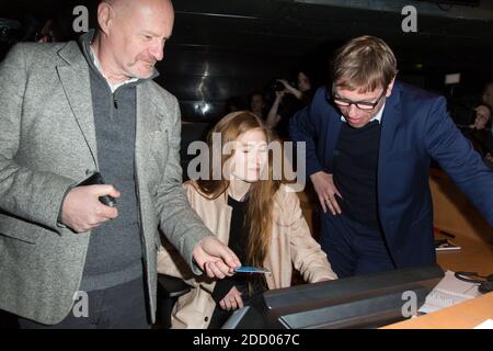 Jean-Paul Salome et Agathe Bonitzer lors du progrès de la 19eme édition du Printemps du Cinéma au UGC CINE CITÉ BERCY le 18 Mars 2018 a Paris, France. Photo de Nasser Berzane/ABACAPRESS.COM Banque D'Images