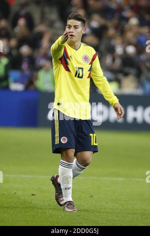 James Rodriguez de Colombie pendant la France v Colombie match de football amical au stade de France à Saint-Denis, banlieue de Paris, France, le 23 mars 2018. La Colombie a gagné 3-2. Photo de Henri Szwarc/ABACAPRESS.COM Banque D'Images