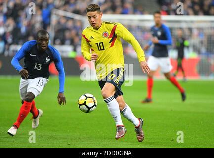 James Rodriguez de Colombie pendant la France v Colombie match de football amical au stade de France à Saint-Denis, banlieue de Paris, France, le 23 mars 2018. La Colombie a gagné 3-2..photo par Christian Liewig Abacapress.com Banque D'Images