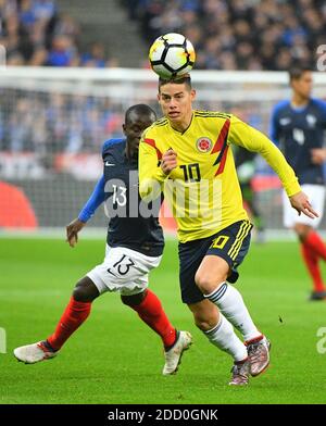 James Rodriguez de Colombie pendant la France v Colombie match de football amical au stade de France à Saint-Denis, banlieue de Paris, France, le 23 mars 2018. La Colombie a gagné 3-2..photo par Christian Liewig Abacapress.com Banque D'Images