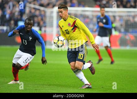 James Rodriguez de Colombie pendant la France v Colombie match de football amical au stade de France à Saint-Denis, banlieue de Paris, France, le 23 mars 2018. La Colombie a gagné 3-2..photo par Christian Liewig Abacapress.com Banque D'Images