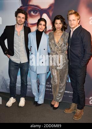 Yannick Renier, Leila Bekhti, Zita Hanrot, Jeremie Renier assistent à la première de carnivores a Paris, France, le 26 mars 2018. Photo d'Alban Wyters/ABACAPRESS.COM Banque D'Images