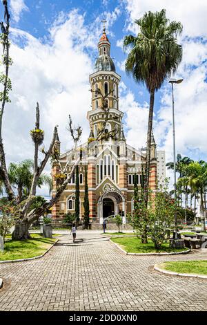 Église de Sao Joao Batista. Sao Joao Batista, Santa Catarina, Brésil. Banque D'Images