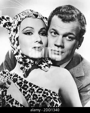 VOYAGE DANS LE FILM FEAR 1943 RKO Pictures avec Dolores del Rio et Joseph Cotton Banque D'Images