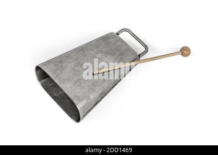 Capot de protection en acier isolé sur fond blanc - rendu 3d Banque D'Images