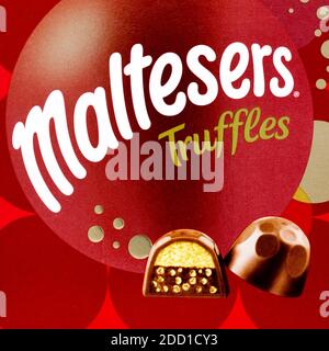 Truffes au chocolat MALTESERS Banque D'Images