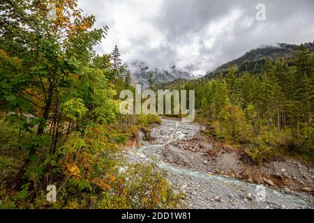 La rivière Urslau près de Maria Alm am Steinernen Meer Banque D'Images