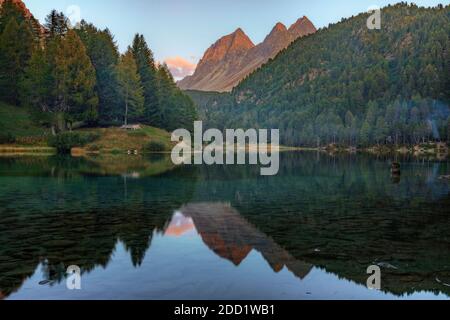 Lai da Palpuogna, Bergun, Grisons, Suisse, Europe Banque D'Images