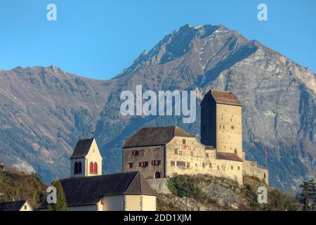 Sargans, Saint-Gall, Suisse, Europe Banque D'Images