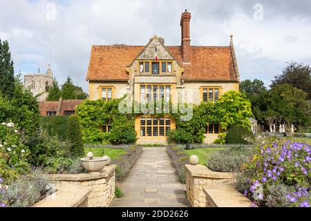 XVe siècle le Manoir aux Quat'Saisons, Church Road, Great Milton, Oxfordshire, Angleterre, Royaume-Uni Banque D'Images