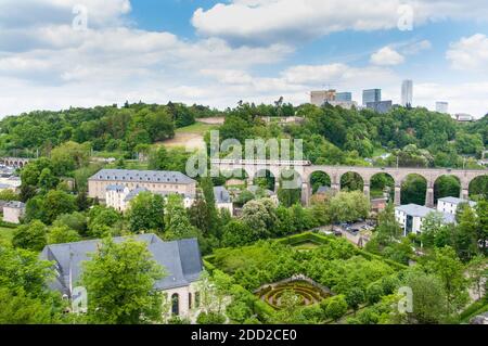 Vue sur la ville de Luxembourg en europe Banque D'Images