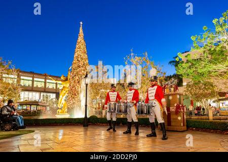 Los Angeles, 12 décembre 2015 - décoration de Noël à l'Americana at Brand Banque D'Images