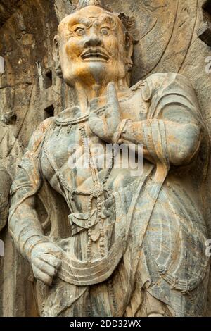 Grottes de Longmen, 004 Banque D'Images