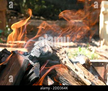 Des cendres d'un incendie s'élève un Phoenix dedans en haut à droite de l'image Banque D'Images
