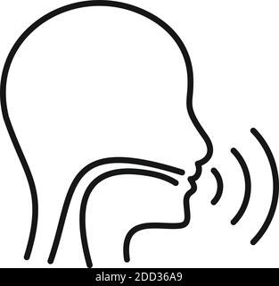 Icône de orthophoniste de procédure, style de contour Illustration de Vecteur