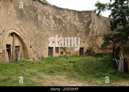 Ville de Qingyang, grottes de la province de gansu Banque D'Images