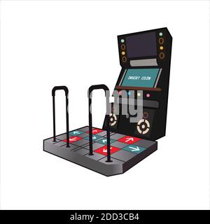 Dessin de console de jeu de danse illustration vecteur eps format , adapté à vos besoins de conception, logo, illustration, animation, etc Illustration de Vecteur