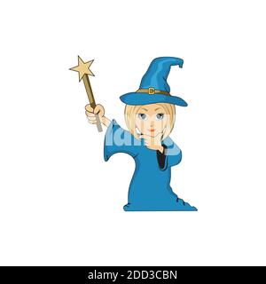 Beau assistant dessin dessin animé illustration vecteur eps format , adapté à vos besoins de conception, logo, illustration, animation, etc Illustration de Vecteur