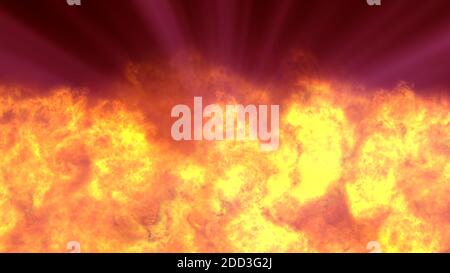 explosion flamme flamme résumé texture, illustration rendu Banque D'Images