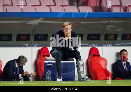 Lisbonne, Portugal. 23 août 2020. FILO football : Finale 23.08.2020 de la Ligue des champions FC Bayern Munich, Munich, Muenchen - Paris Saint Germain coach Thomas Tuchel (PSG) déçu Peter Schatz/Pool/via/firosportphoto - les RÈGLEMENTS de l'UEFA INTERDISENT TOUTE UTILISATION DE PHOTOGRAPHIES comme SÉQUENCES D'IMAGES et/ou QUASI-VIDÉO - agences de presse nationales et internationales HORS usage éditorial SEULEMENT | usage dans le monde crédit: dpa/Alay Live News Banque D'Images