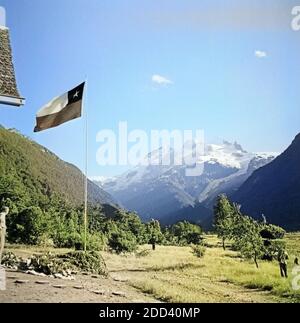 Von Kurztrip nach Punto Varas Bariloche Argentine, 1957. Court séjour à partir de Bariloche à Punto Varas, Argentine 1957. Banque D'Images