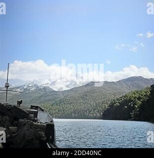 Von Kurztrip nach Punto Varas Bariloche Argentine, 1957. Court séjour à partir de Bariloche à Punto Varas, Argentine 1957. Banque D'Images