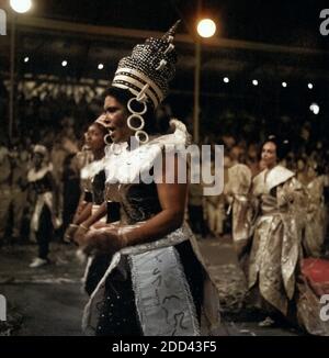 Karneval à Rio de Janairo, Brésil 1966. Carnaval de Rio de Janairo, Brésil 1966. Banque D'Images