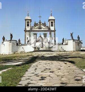 Heiligtum des Guten Herrn Jésus à Congonhas, Brésil 1966. Sanctuaire de Bom Jesus do Matosinhos à Congonhas, Brésil 1966. Banque D'Images