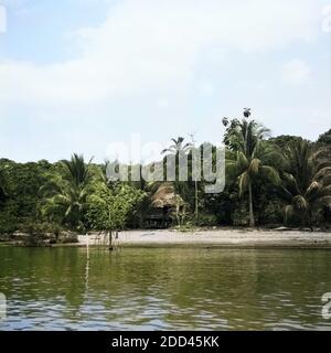 Am Rio Magdalena, Kolumbien er Jahre 1960. À la Magdalena, Colombie 1960. Banque D'Images