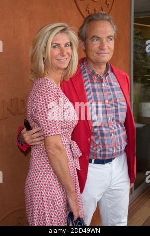 Gilles Cohen et sa femme Karine Paschal au Village pendant le tennis français ouvert à l'arène Roland-Garros le 03 juin 2018 à Paris, France. Photo de Nasser Berzane/ABACAPRESS.COM Banque D'Images