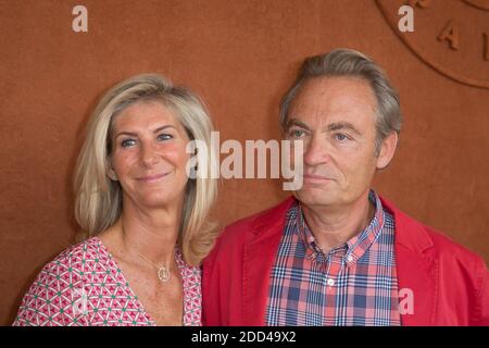 Gilles Cohen et sa femme Karine Paschal au Village pendant le tennis français ouvert à l'arène Roland-Garros le 03 juin 2018 à Paris, France. Photo de Nasser Berzane/ABACAPRESS.COM Banque D'Images