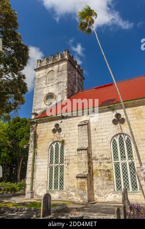 L'église anglicane Cathedral Church of Saint Michael and All Angels est située à Bridgetown, à la Barbade, dans les Antilles, en mer des Caraïbes. Le temple était d'origine Banque D'Images