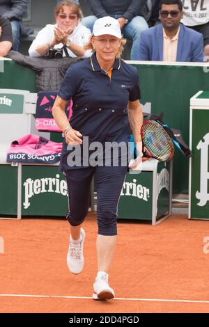 Martina Navratilova en action pendant l'Open de tennis français à l'arène Roland-Garros le 06 juin 2018 à Paris, France. Photo de Nasser Berzane/ABACAPRESS.COM Banque D'Images