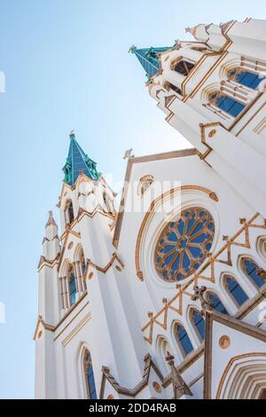 La basilique Saint-Jean-Baptiste de la savane de géorgie Banque D'Images