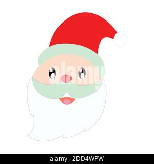 Illustration vectorielle du Père Noël sur blanc Illustration de Vecteur