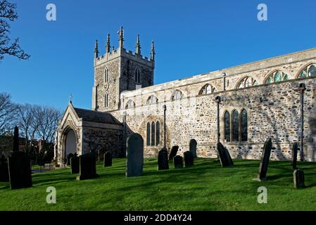 Église Saint-Nicolas, Hornsea, Yorkshire de l'est, Angleterre, Royaume-Uni Banque D'Images