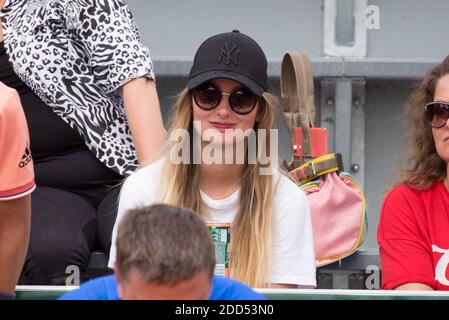 Invité dans des stands lors de l'Open de tennis français à l'arène Roland-Garros le 07 juin 2018 à Paris, France. Photo de Nasser Berzane/ABACAPRESS.COM Banque D'Images