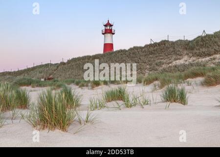 Géographie / Voyage, Allemagne, Schleswig-Holstein, Sylt, phare liste est sur le coude, liberté-de-Panorama Banque D'Images