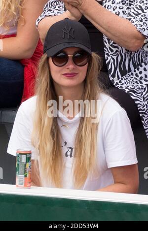 Invité dans des stands lors de l'Open de tennis français à l'arène Roland-Garros le 07 juin 2018 à Paris, France. Photo de Nasser Berzane/ABACAPRESS.COM Banque D'Images