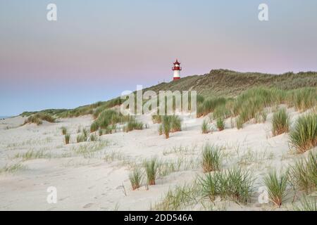 Géographie / Voyage, Allemagne, Schleswig-Holstein, Sylt, phare liste est à coude, liberté-de-Panorama Banque D'Images