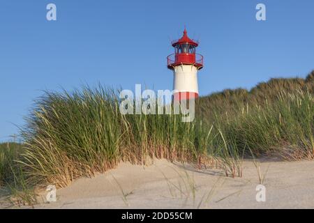 Géographie / Voyage, Allemagne, Schleswig-Holstein, Sylt, phare liste est à coude, liberté-de-Panorama Banque D'Images