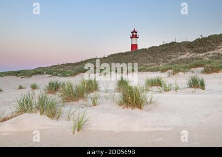 Géographie / Voyage, Allemagne, Schleswig-Holstein, Sylt, phare liste est à coude, liberté-de-Panorama Banque D'Images