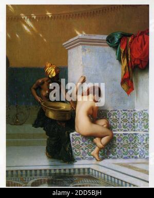 Jean-Léon Gérôme . 1824-1904. Le bain mauresque Banque D'Images