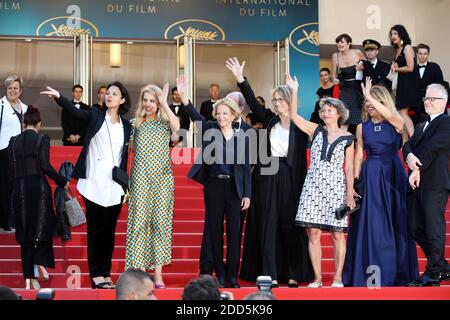 La ministre française de la Culture, Françoise Nyssen, à l'occasion de la projection des « filles du Soleil » lors du 71e Festival annuel de Cannes au Palais des Festivals, le 12 mai 2018 à Cannes, dans le sud-est de la France. Photo de David Boyer/ABACAPRESS.COM Banque D'Images