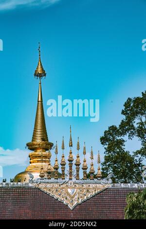 Wat Pa Dara Phirom Phra Aram Luang à Mae Rim, province de Chiang Mai, Thaïlande Banque D'Images