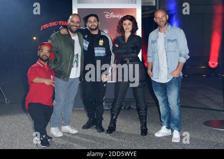 Anouar Toubali, Jerome Commandeur, Malik Bentalha et Franck Gatambide participant à la cérémonie d'ouverture « l'été des Super héros » à Disneyland Paris, France, le 09 juin 2018. Photo d'Aurore Marechal/ABACAPRESS.COM Banque D'Images